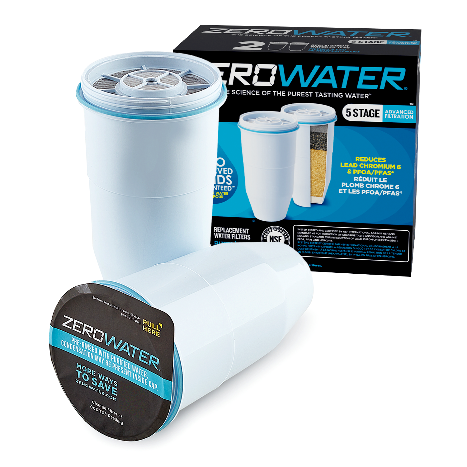 Lot de 2 filtres ZeroWater