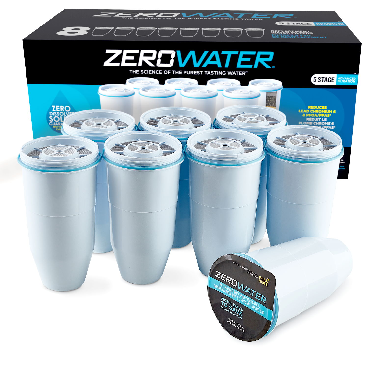 Lot de 8 filtres ZeroWater